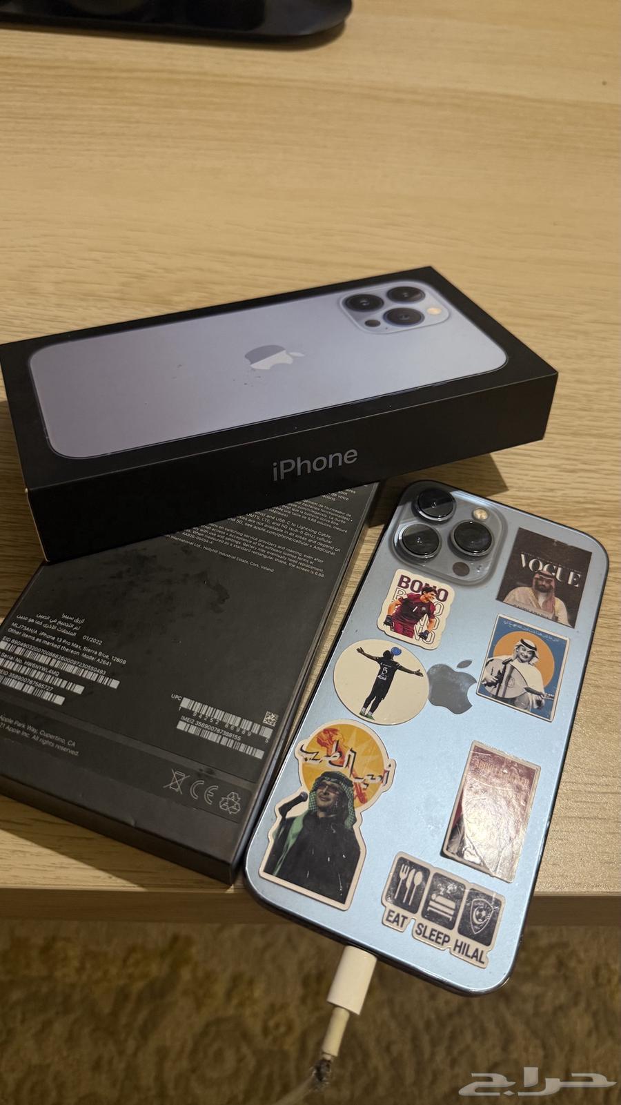 iPhone 13 Pro Max blue, condition clean, no scratches, no issues63716955880065112