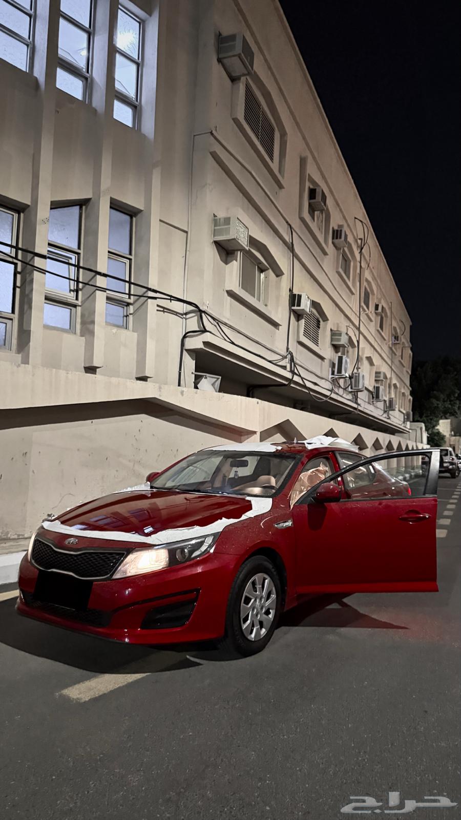 Optima 2015, red color, two body parts replaced, mileage 24863791045490050110