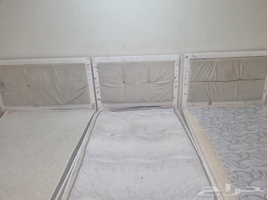 سرير نوم جديد نفرين ودولاب شبه الجديد نظيف63707300350466111