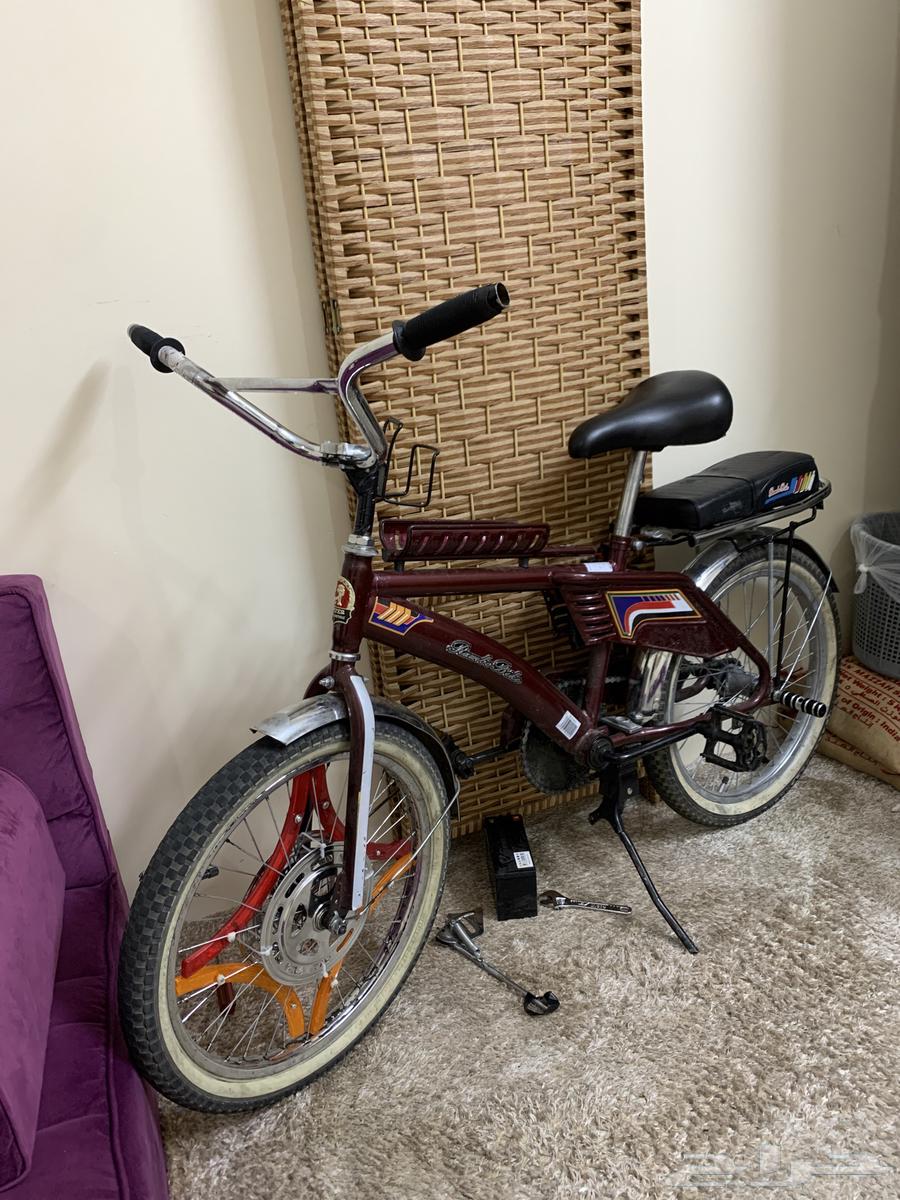 سيكل رامبو عنابي للبيع مع كفر اسود هدية63794855771010110