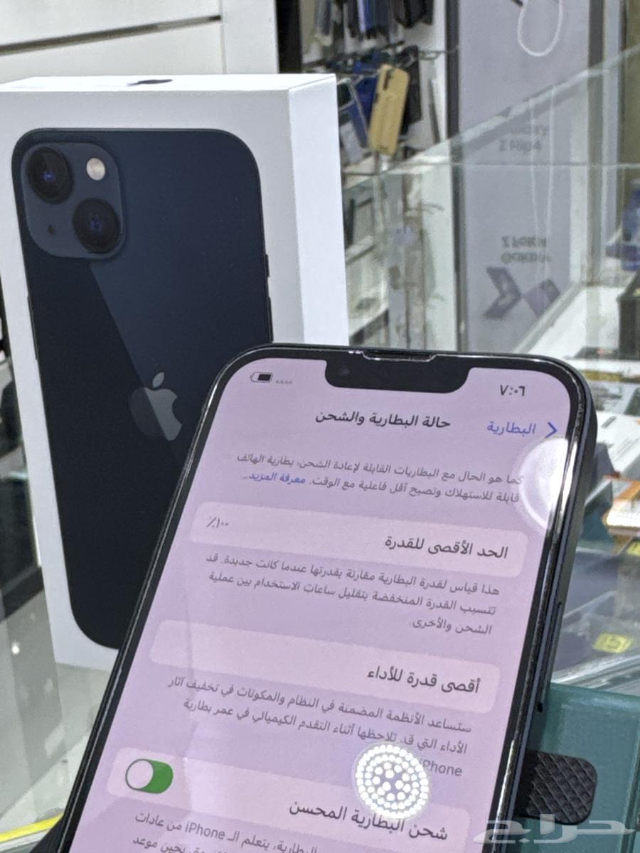 ايفون 13 عايدي 128 قيقا بطارية 100 استخدام بسيط جدا63716544121345111