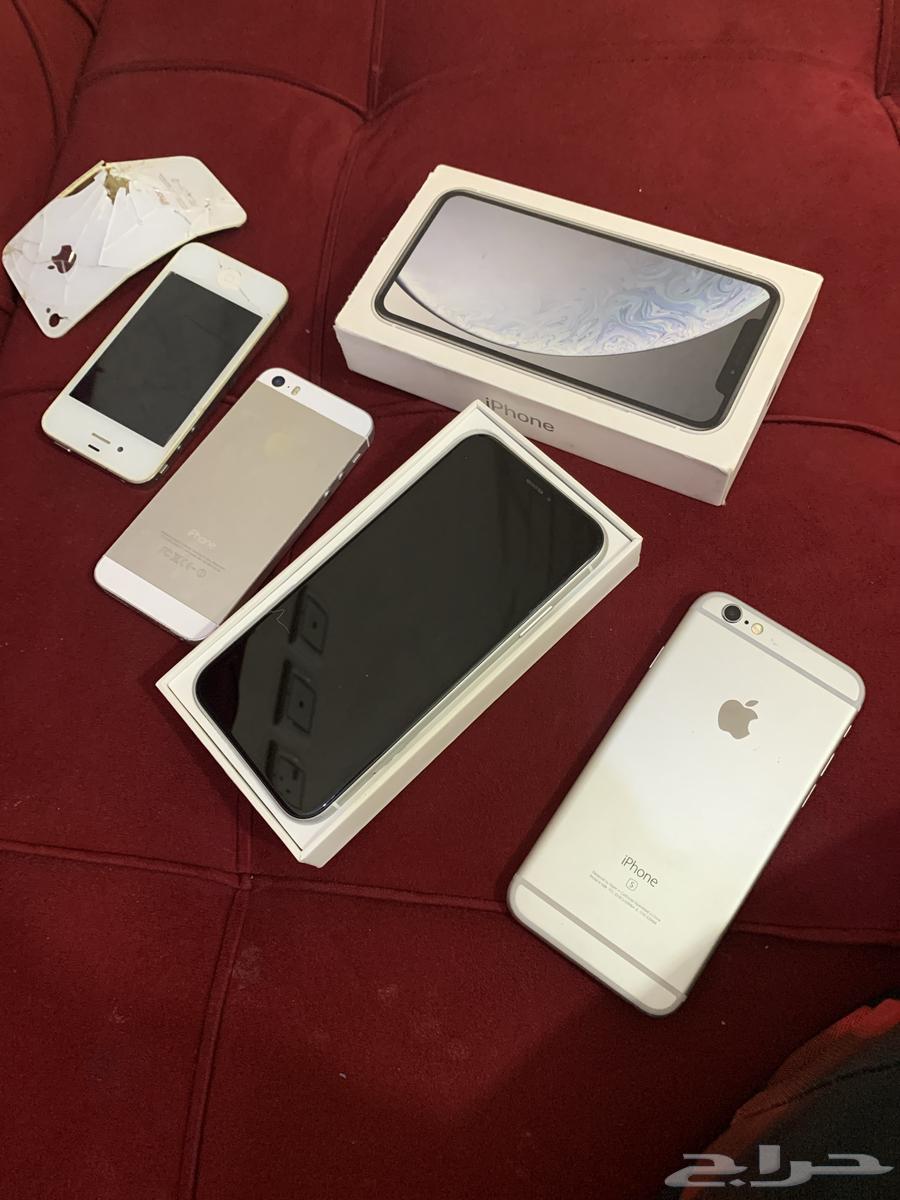 5 آيفون للبيع مقفله اي كلاود 2 آيفون 6 واحد آيفون 8 جديد63710406564097111