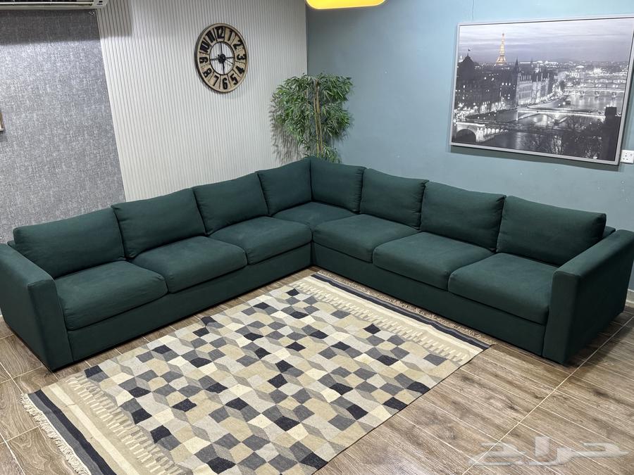 كنب ايكيا زاوية كبير ( مستعمل )63706848497411111