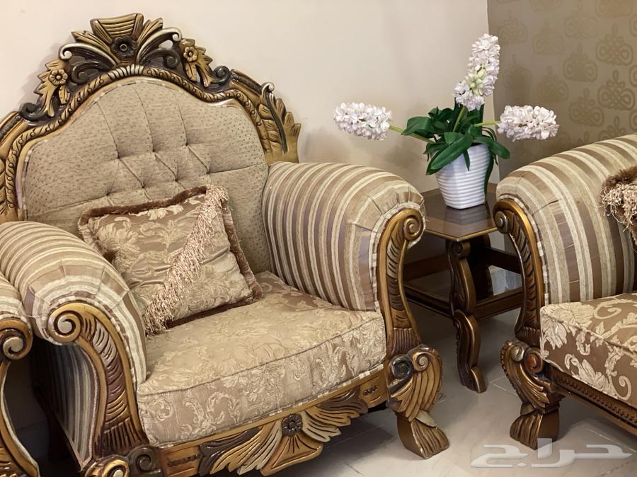 كنب استعمال نظيف خشب تركي63707029183618110