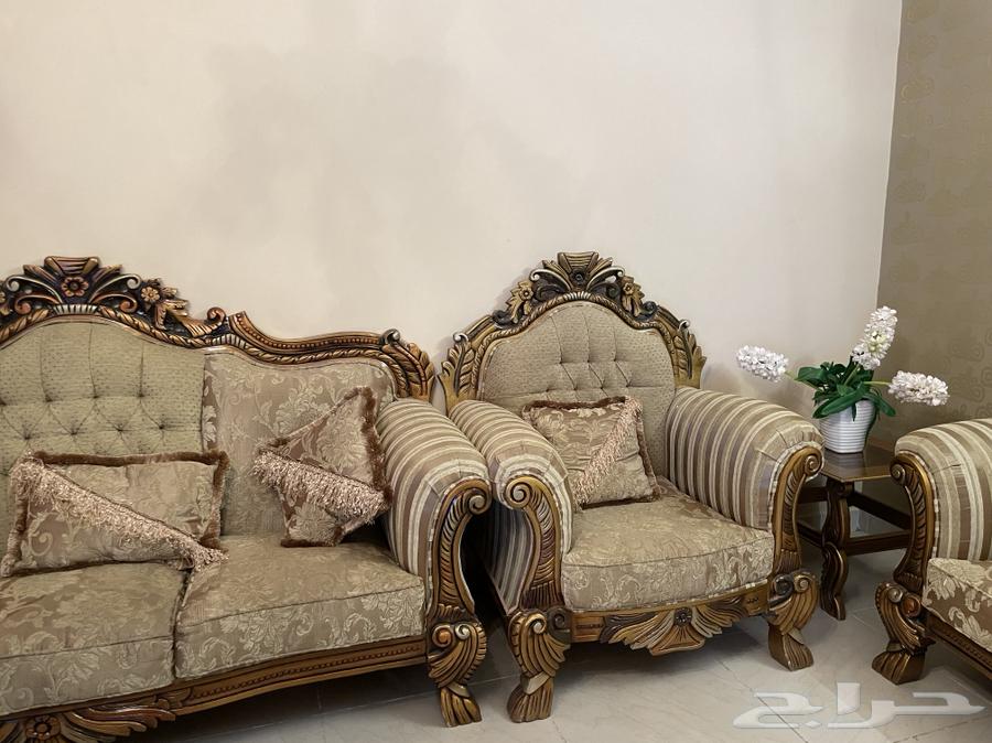 كنب استعمال نظيف خشب تركي63707029183618114