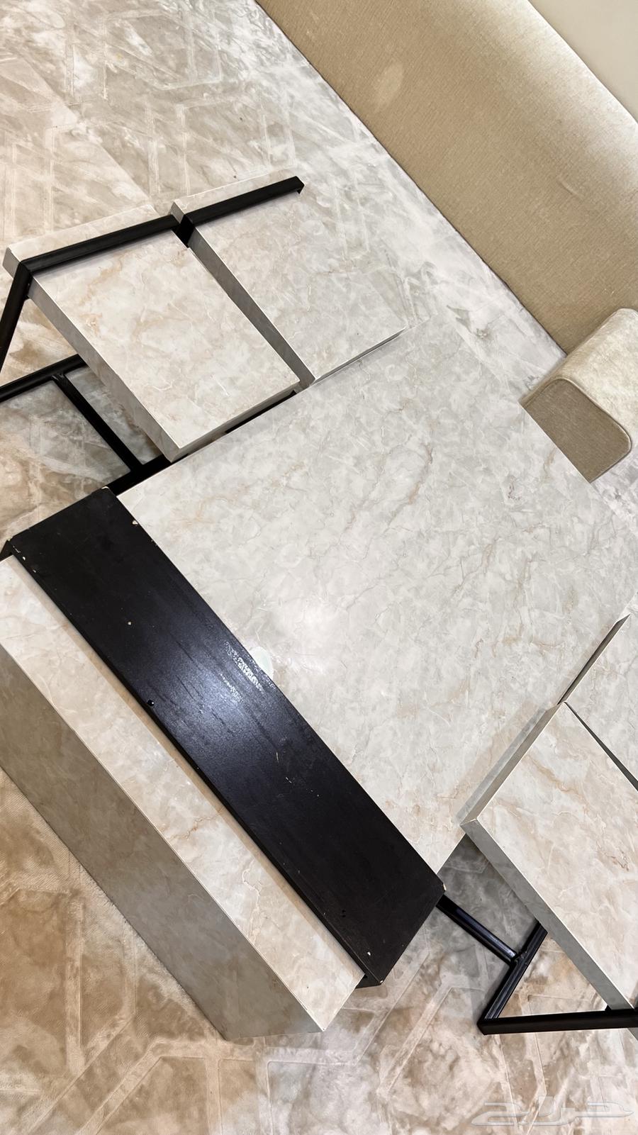 Floor table with four services for sale63722981217153113