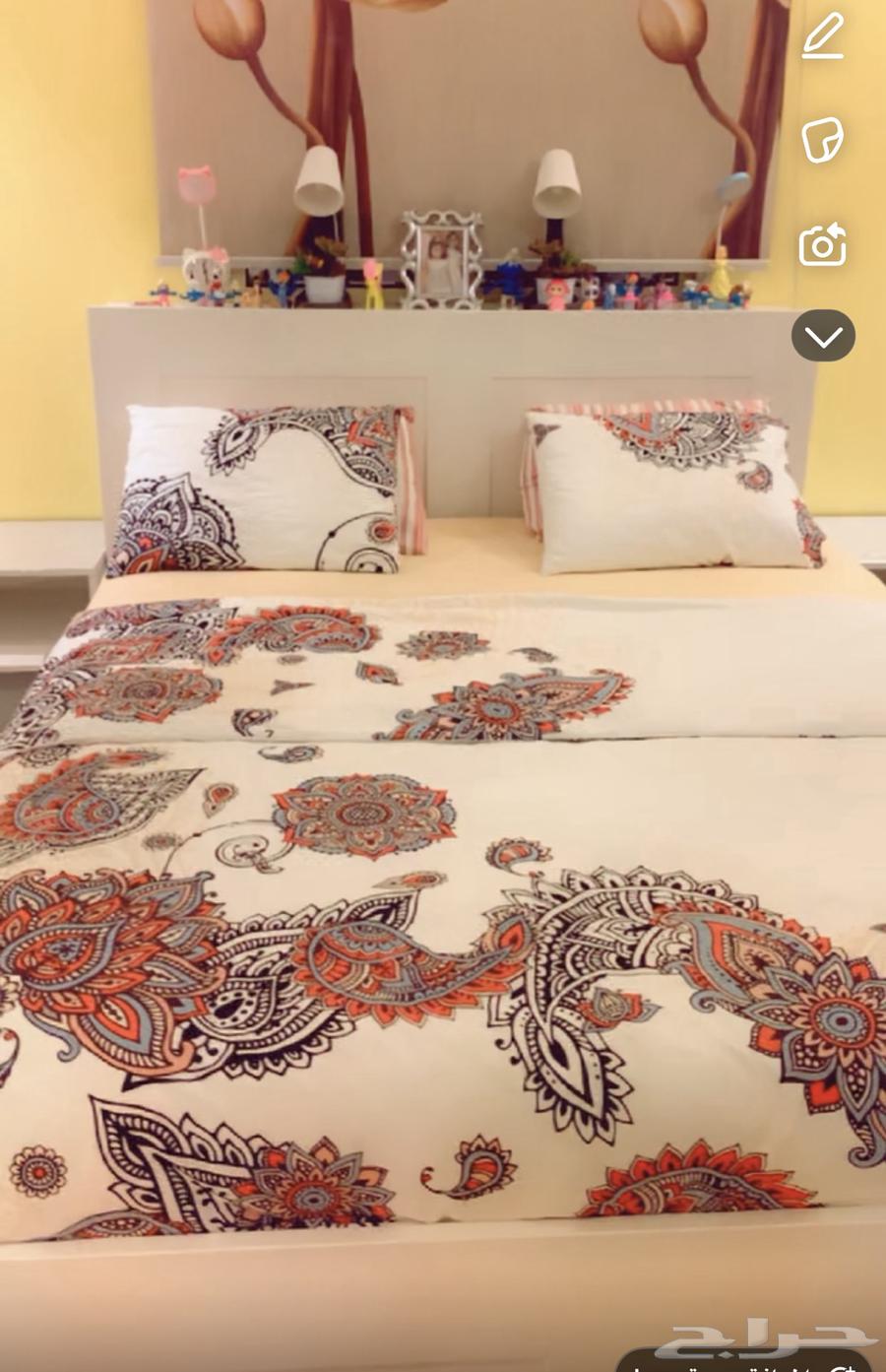 سرير نفرين ايكيا خشب مده الاستخدام 3شهور وبحالة جيدة جدا63718359619459112