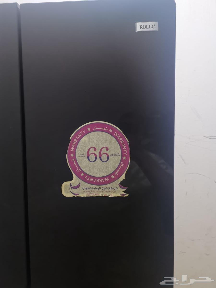 ثلاجة بابين نظيفة (خلل في الديكور الخارجي بس)63718179141249113