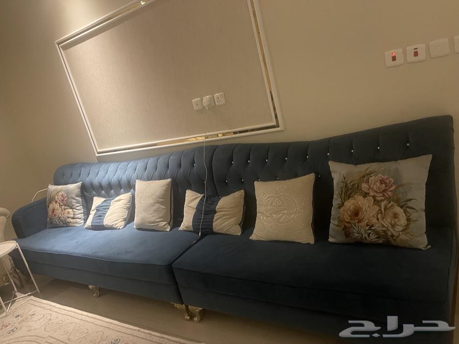 كورنر كوفي ايكيا شبه جديد بسعر مغري كنب شبه جديد63725805478914111