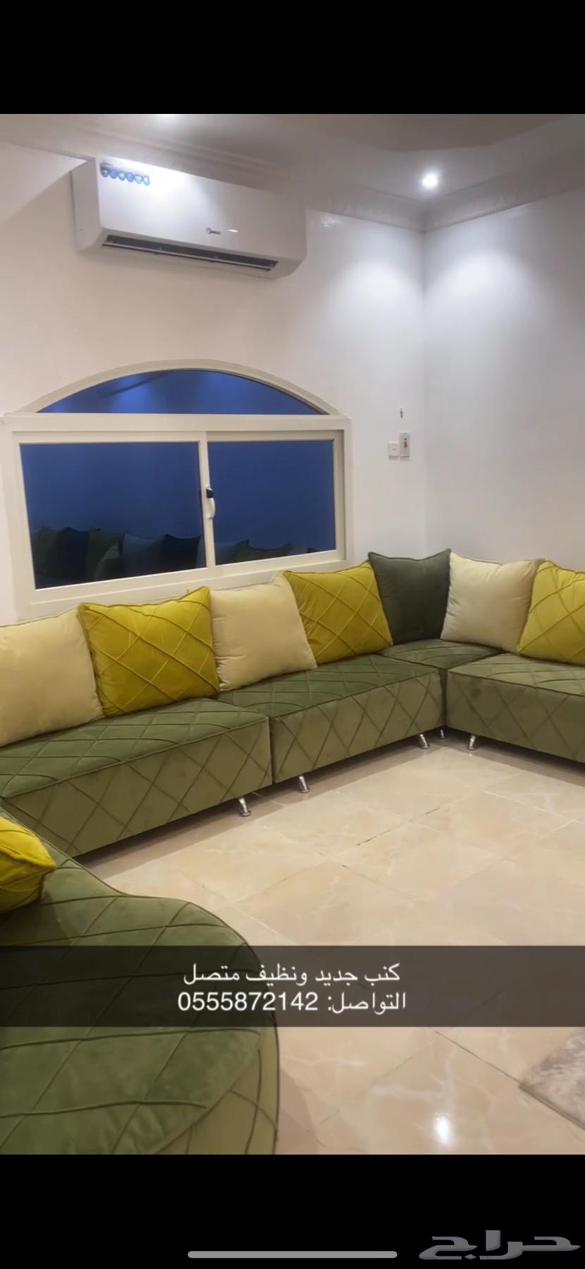 كنب متصل جديد ونظيف63717144251905110