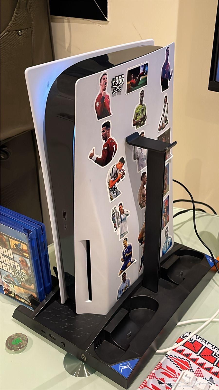 Sony base for PS5 with bottom airflow that cools the console and allows charging two controllers63717535789059111