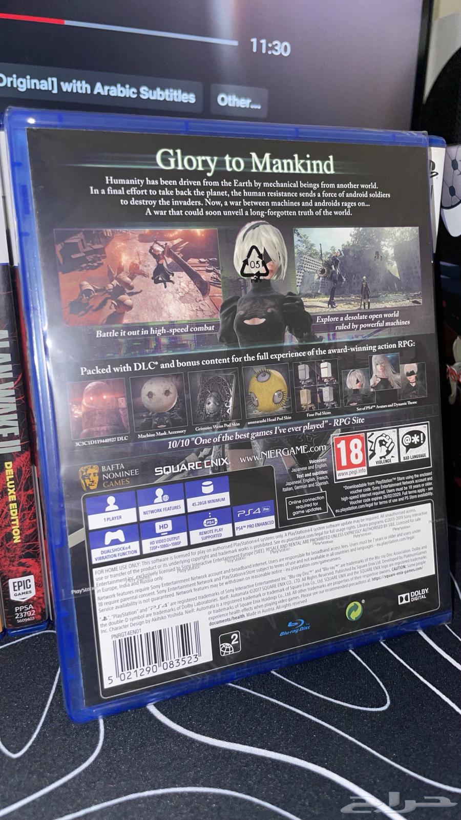 شريط سوني 4 5 nier automata نير اوتوماتا جديد بقراطيسه63732092185345111