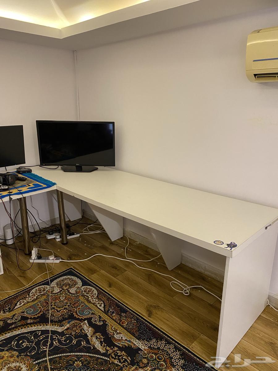 طاولة مكتبة وقيمنق ( نفس تصميم ايكيا )63731725648130113