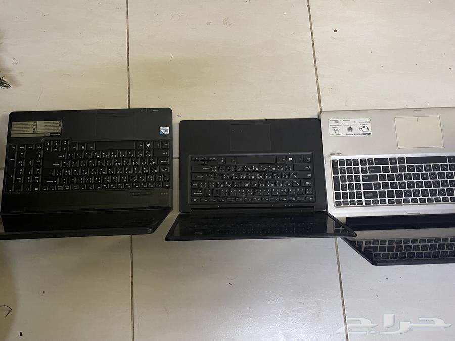 Laptops for sale with defects such as battery, GPU, and IC63733119367810110