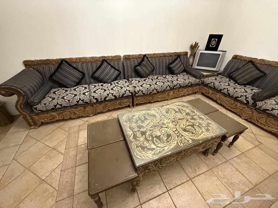 طقم كنب صالون دمياطي خشب زان63732557068291113