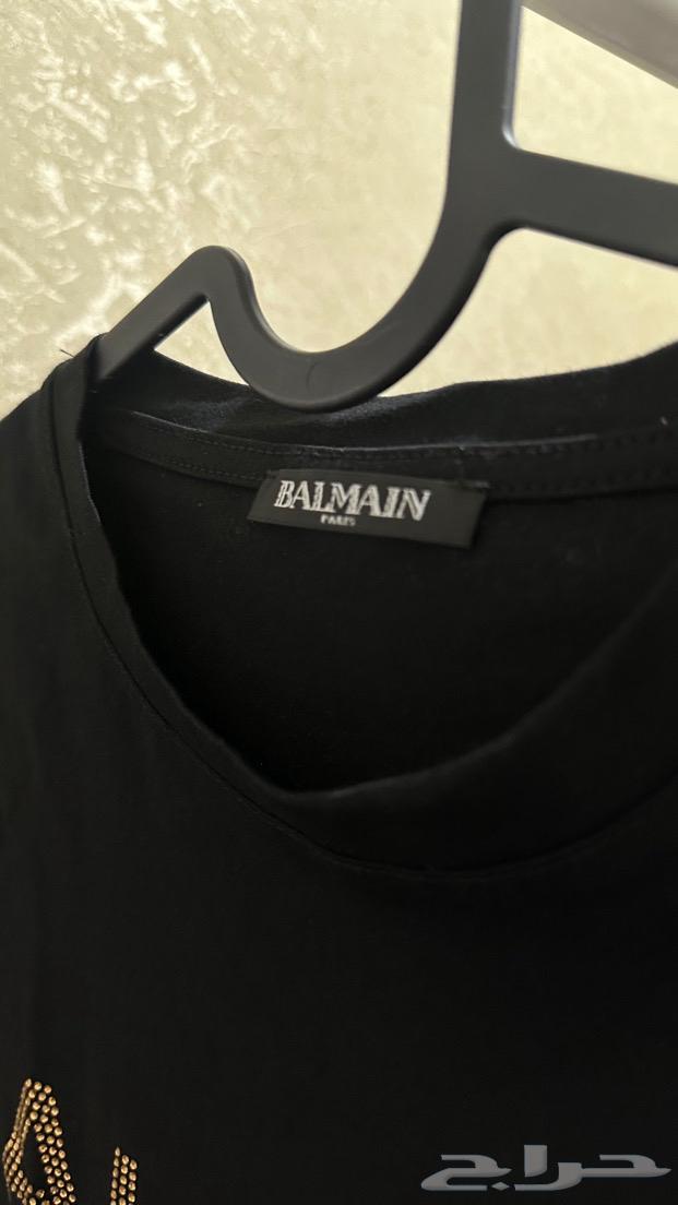 تيشيرت ماركة بالمان اسود بنقوش ذهبية نسائي63735838121730111