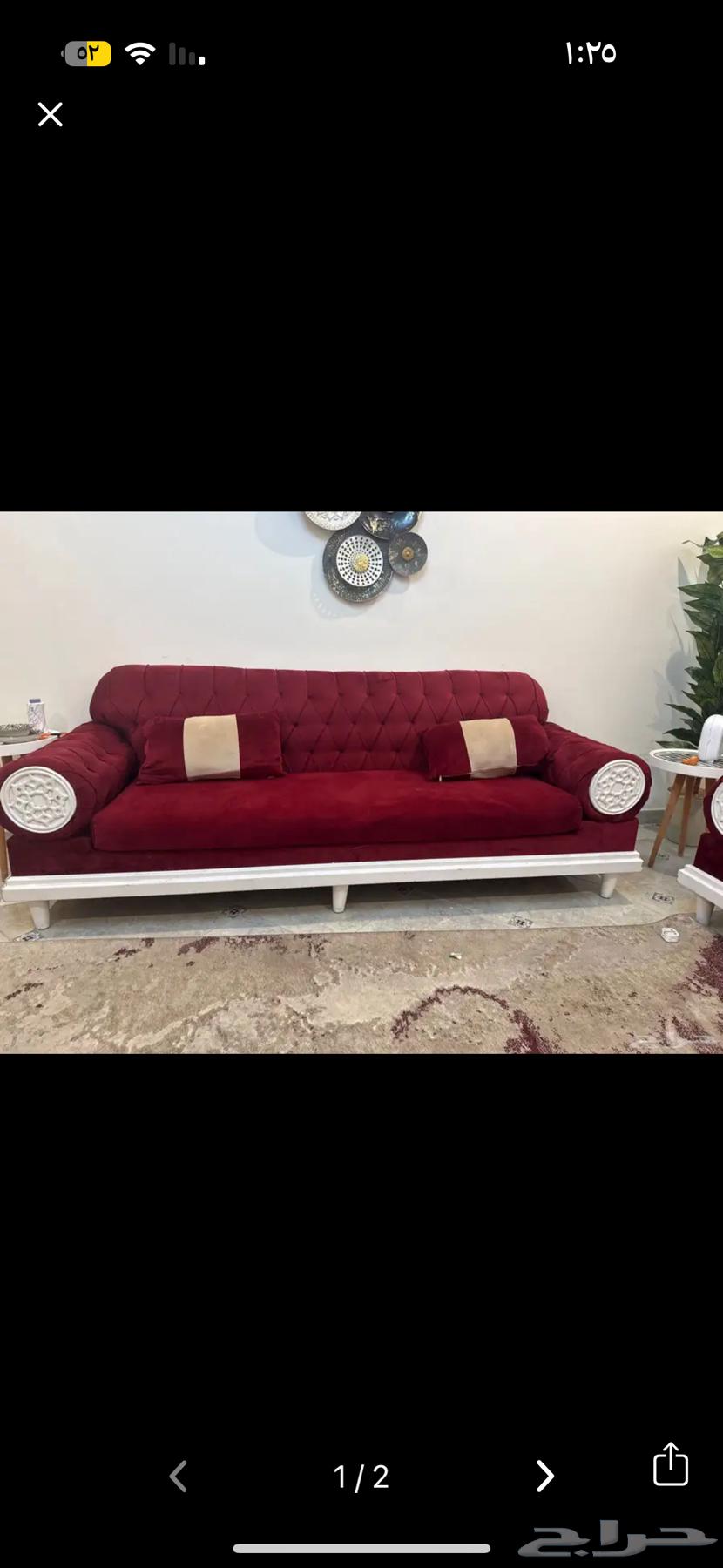 Sofa for sale, the seller contacted me, extended and clean, made in Turkey63733481871235111