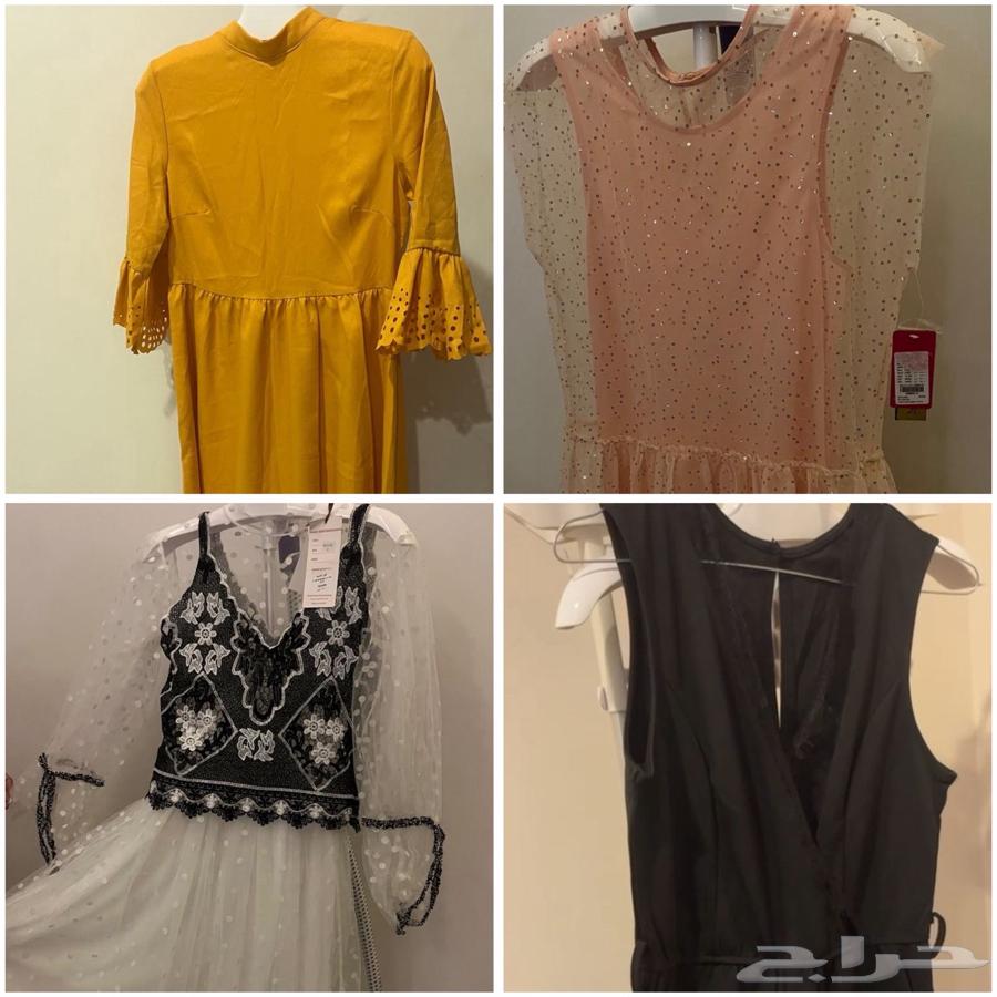 ثلاث فساتين جديده واحد جمبسون جديد ب100 ريال بس63733211438850110