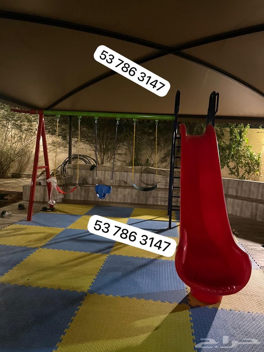 Kids Games 3 Swings with 1 Slide and 1 Basketball Hoop, 1 in 5 Unique Game63743295373058112