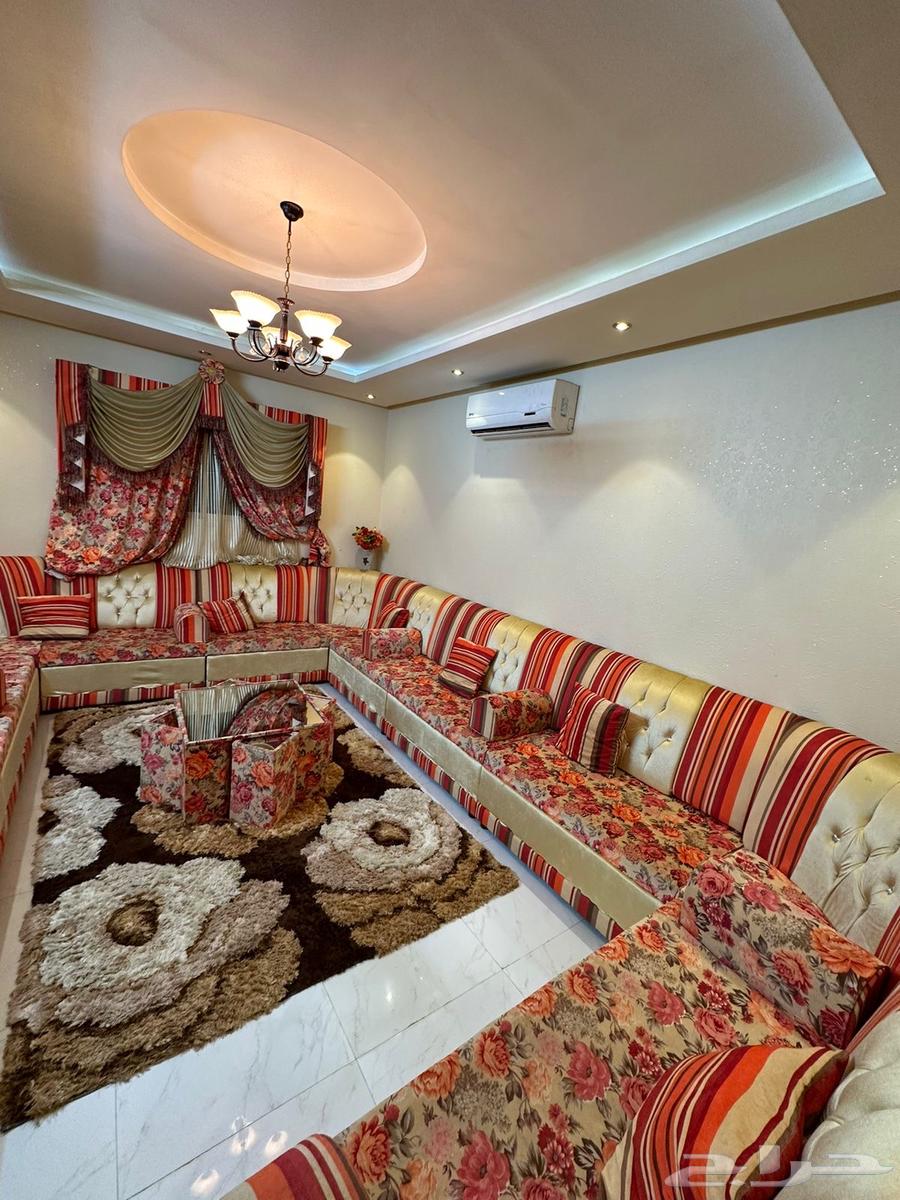 Sofa Majlis, Curtain, and Tables63744786541699112