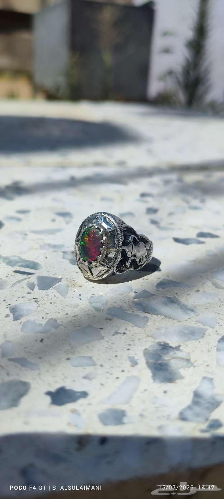 Ethiopian Full Fire Opal Ring63745064930690113