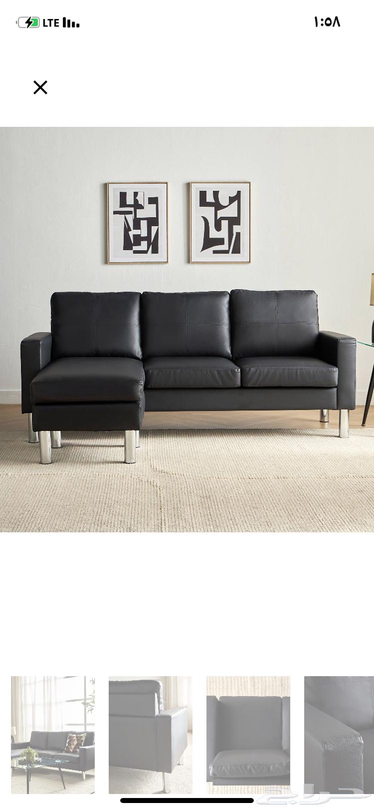 Semi-new small leather sofa suitable for small spaces63739810092289111