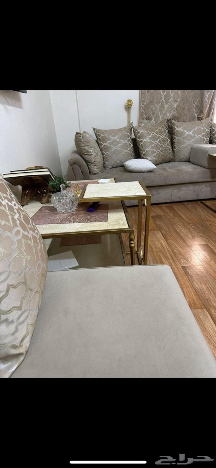 Sofa set for majlis, marble table, and service tables63748545580930111
