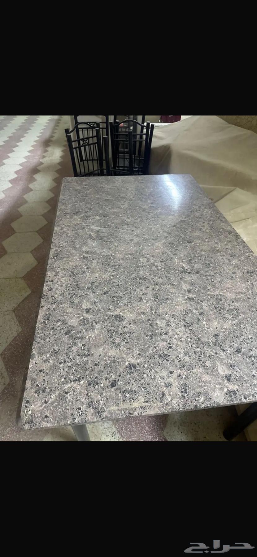 For sale: refrigerator, new sofa, and dining table with chairs63744506019202111
