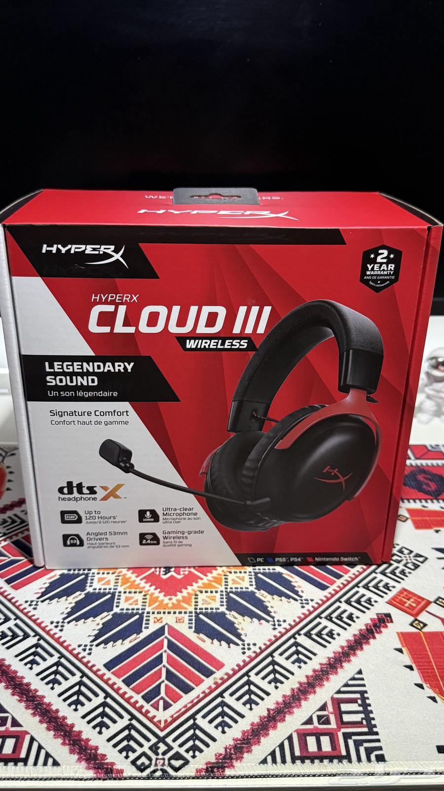 HyperX Cloud III Wireless Earphones, Latest New Version63758528607619110
