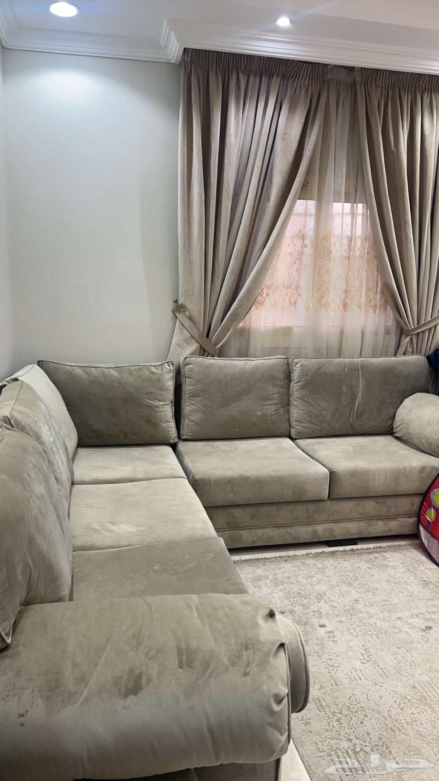 طقم كنب كامل بيج نظيف63751862724867110