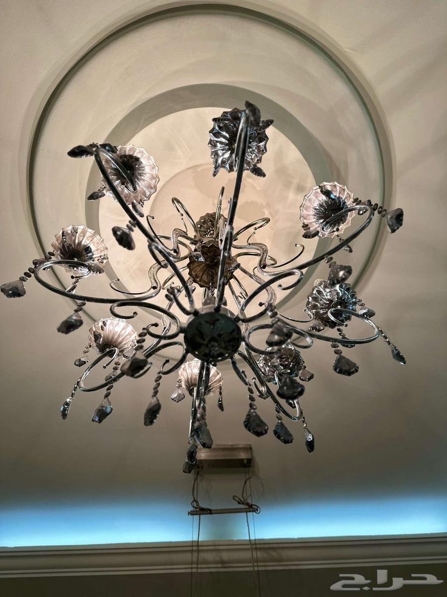 8-bulb platinum-colored ceiling light63750133168643110