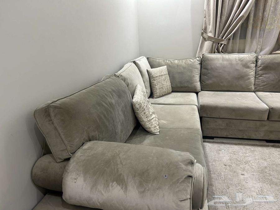 طقم كنب كامل بيج نظيف63751862724867111