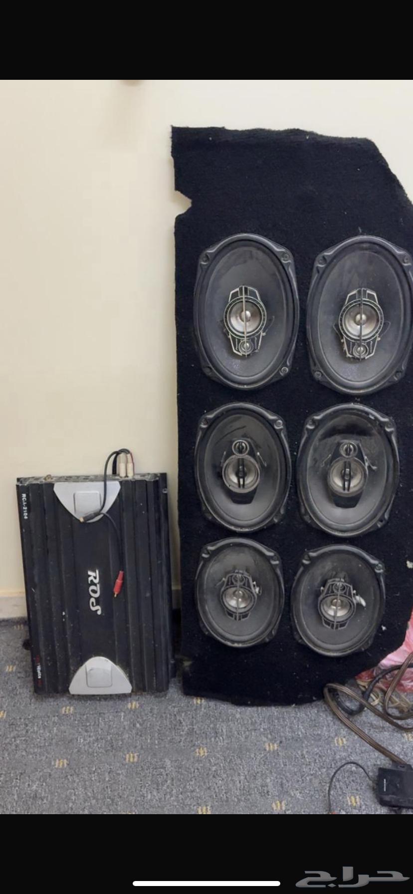 Six speakers for sale with amplifier63757549542401110