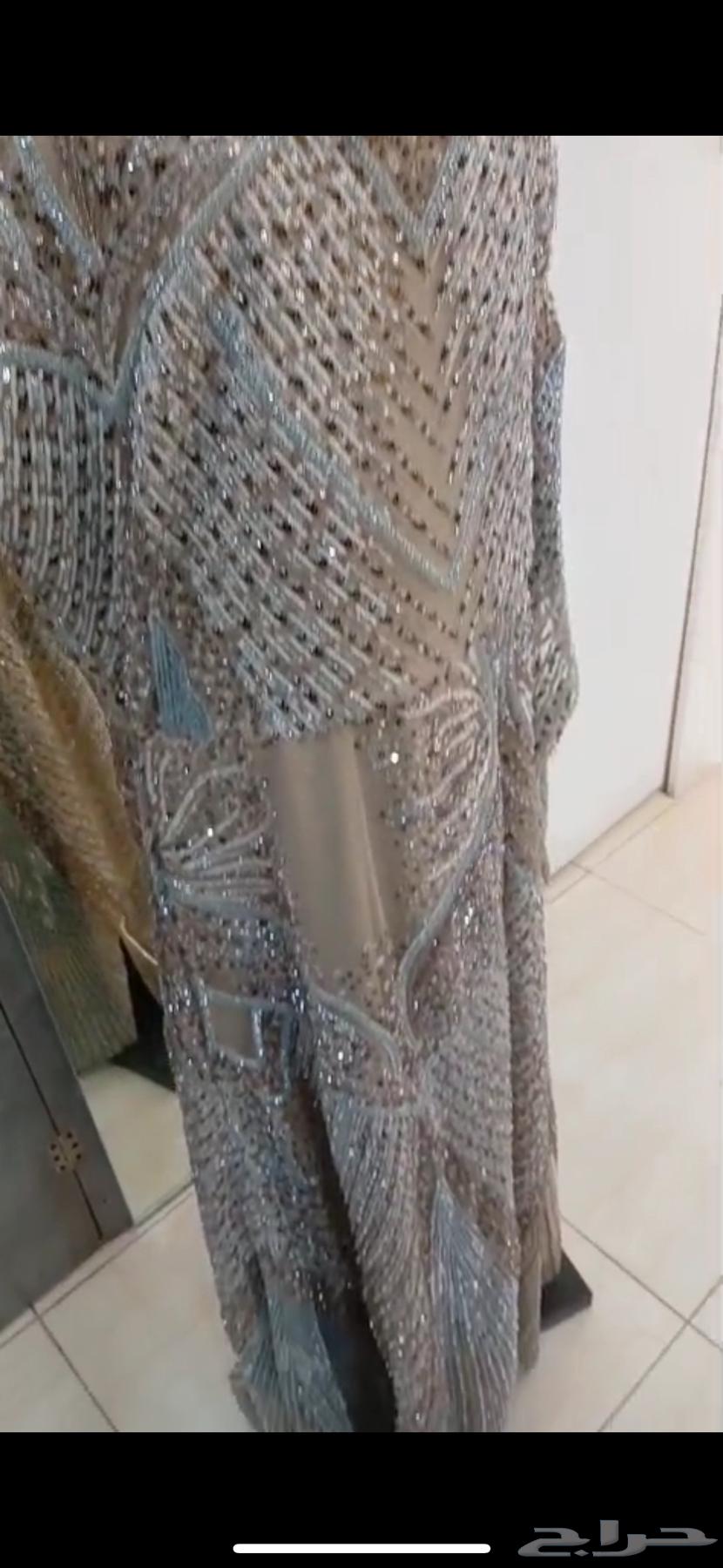 فستان شك اللون بيج جديد تفصيل يلبس L xL لم يلبس سعره 100063751761261314112