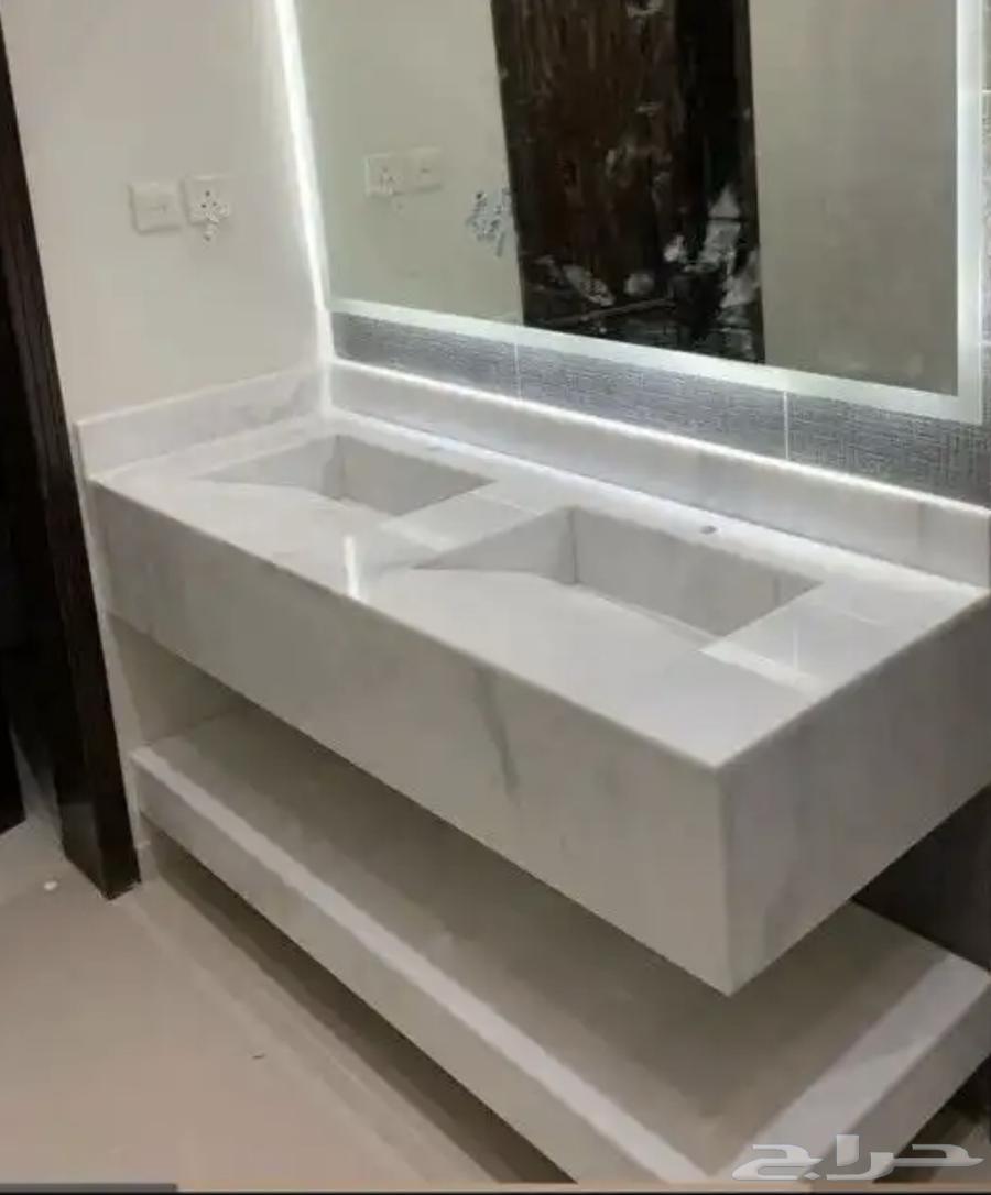 Marble double sink two meters in size, separated for 2000 two years ago64156169838467110