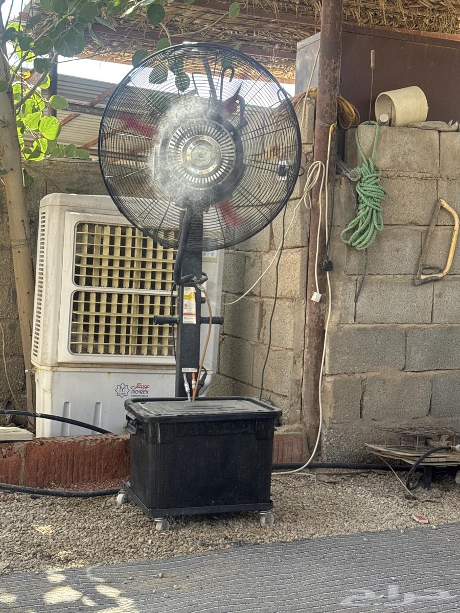 مروحة رذاذ للبيع شبه جديده63765262676867110