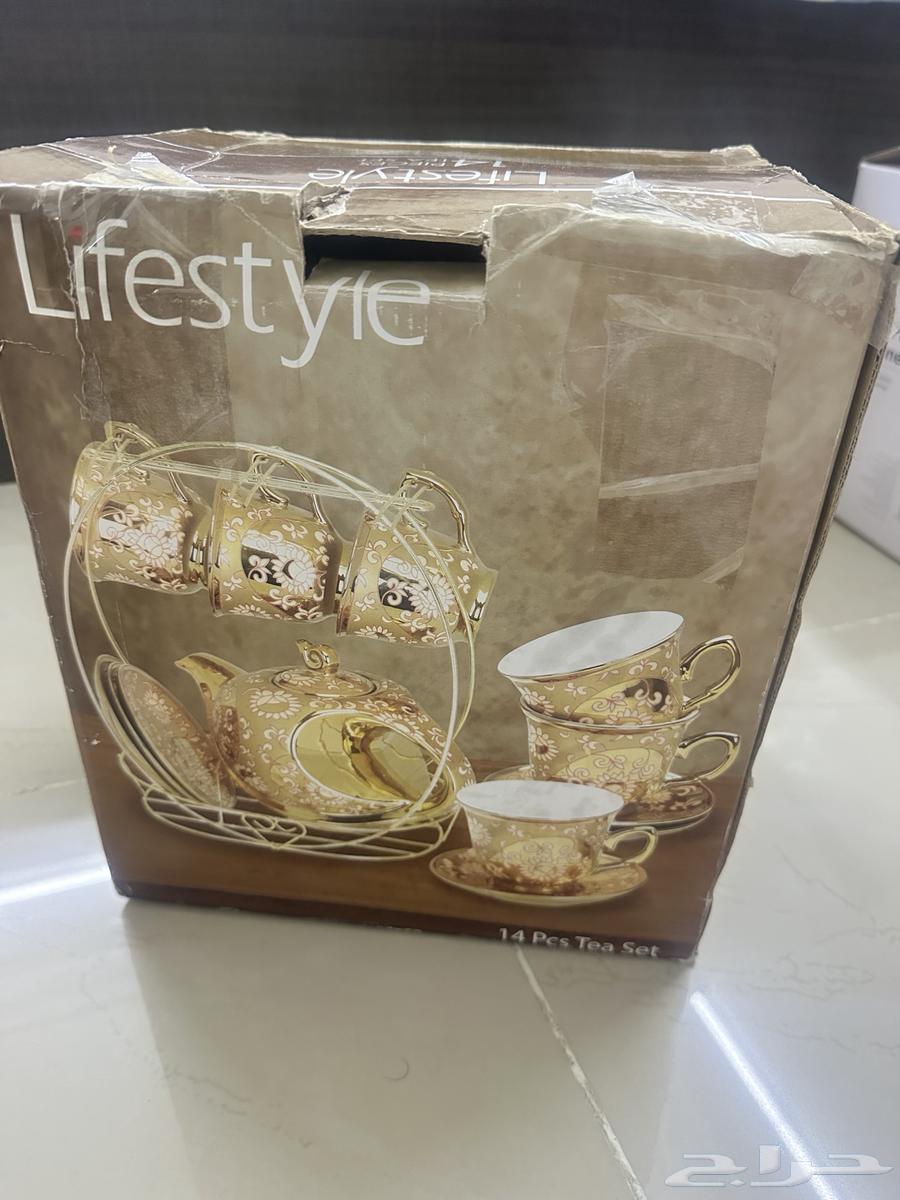 2 tea sets 6 pieces and unused glasses63671826785025112