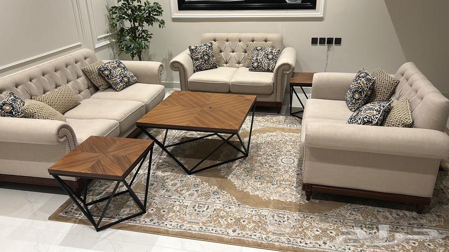 7-person sofa with service tables63762493251843110
