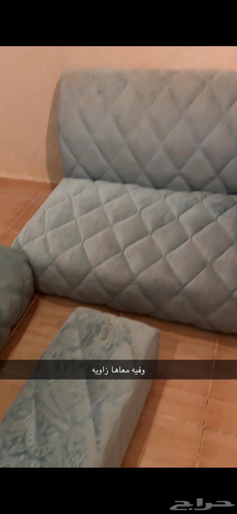 كنب اربع قطع حرف ال واثنين سرير63769522893443110
