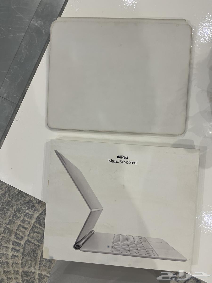 كيبورد Apple Magic Keyboard أبيض   12.9 إنش (موديل 2021)63780440411393114