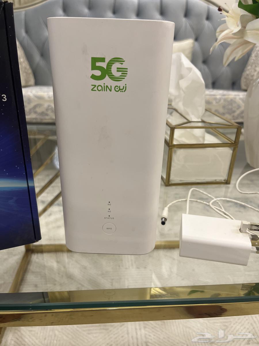 For sale Zain 5G modem router, clean condition, asking price 400 SAR63781392549505111