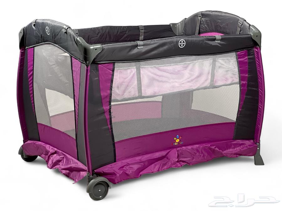 Two-Level Baby Playpen - Bed and Baby Enclosure with Canopy and Mosquito Net63786739185667112