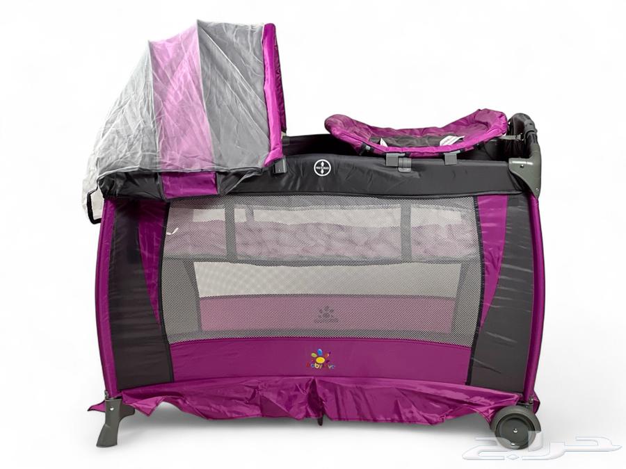 Two-Level Baby Playpen - Bed and Baby Enclosure with Canopy and Mosquito Net63786739185667111