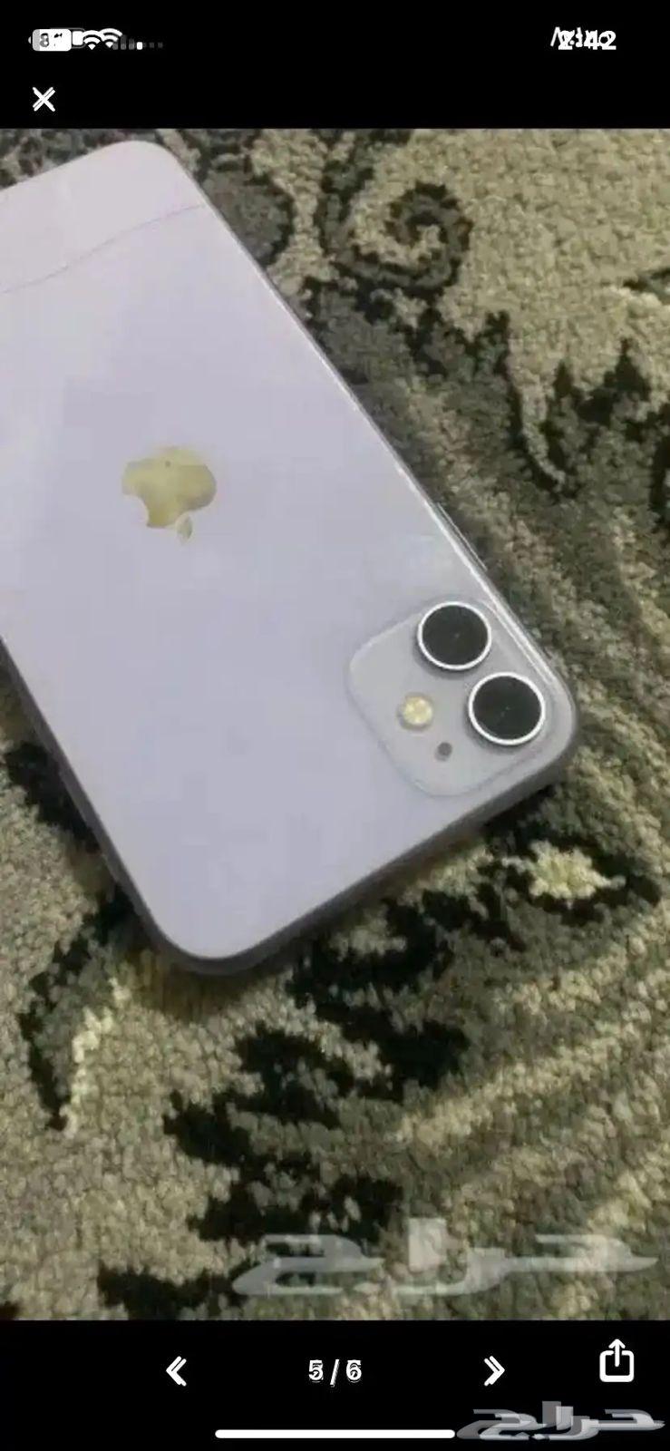جوال آيفون 11 عادي للبيع نضيف جدا البطارية 75 قيقا6463784584720898110