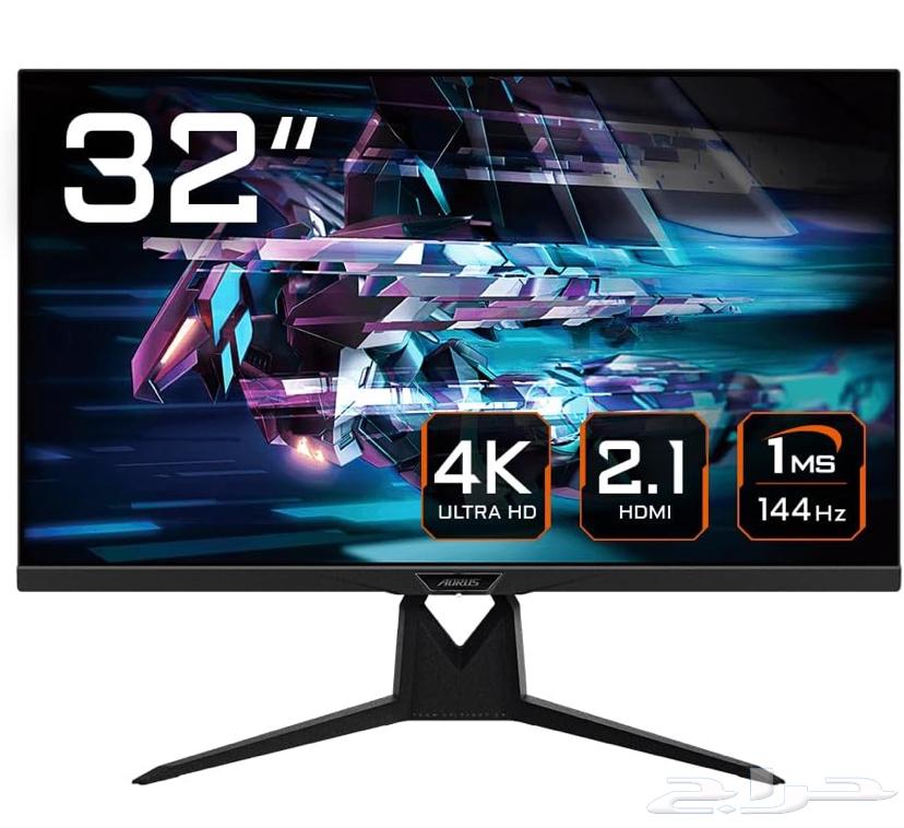 Gigabyte AORUS FI32U Gaming Monitor with 4K Resolution and 144Hz Refresh Rate63780444601347110