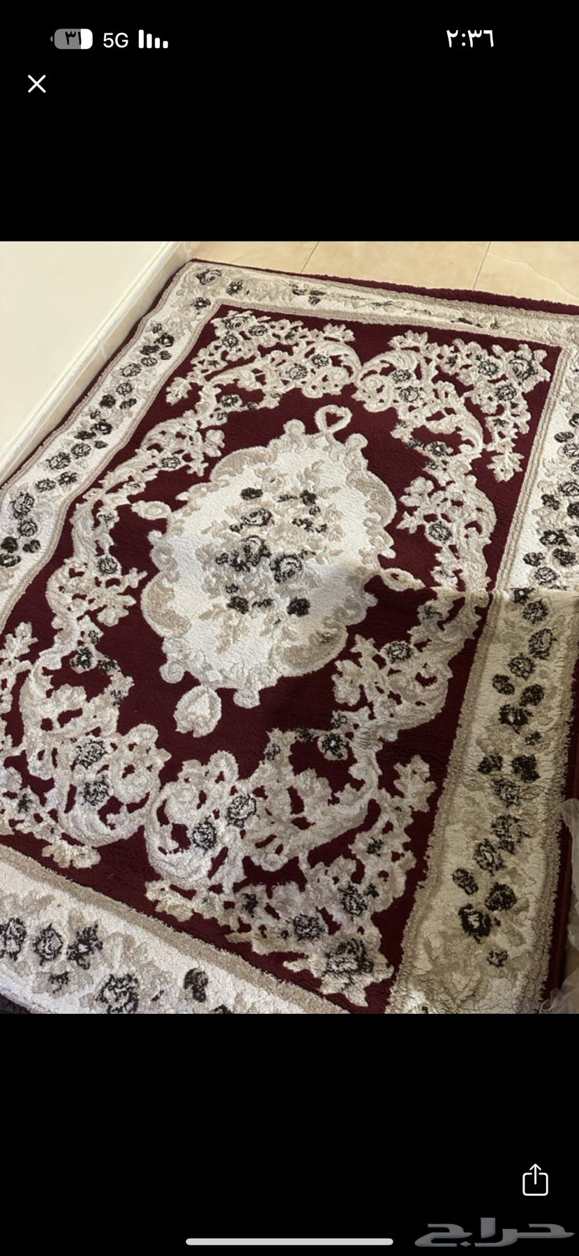 Clean carpet mat with a matching curtain in the same colors63741414906243110