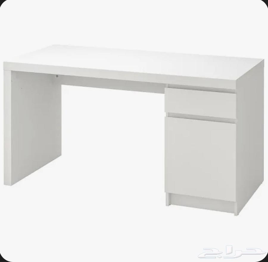 مكتب ابيض ايكيا نظيف بدون خدوش63784215492867110