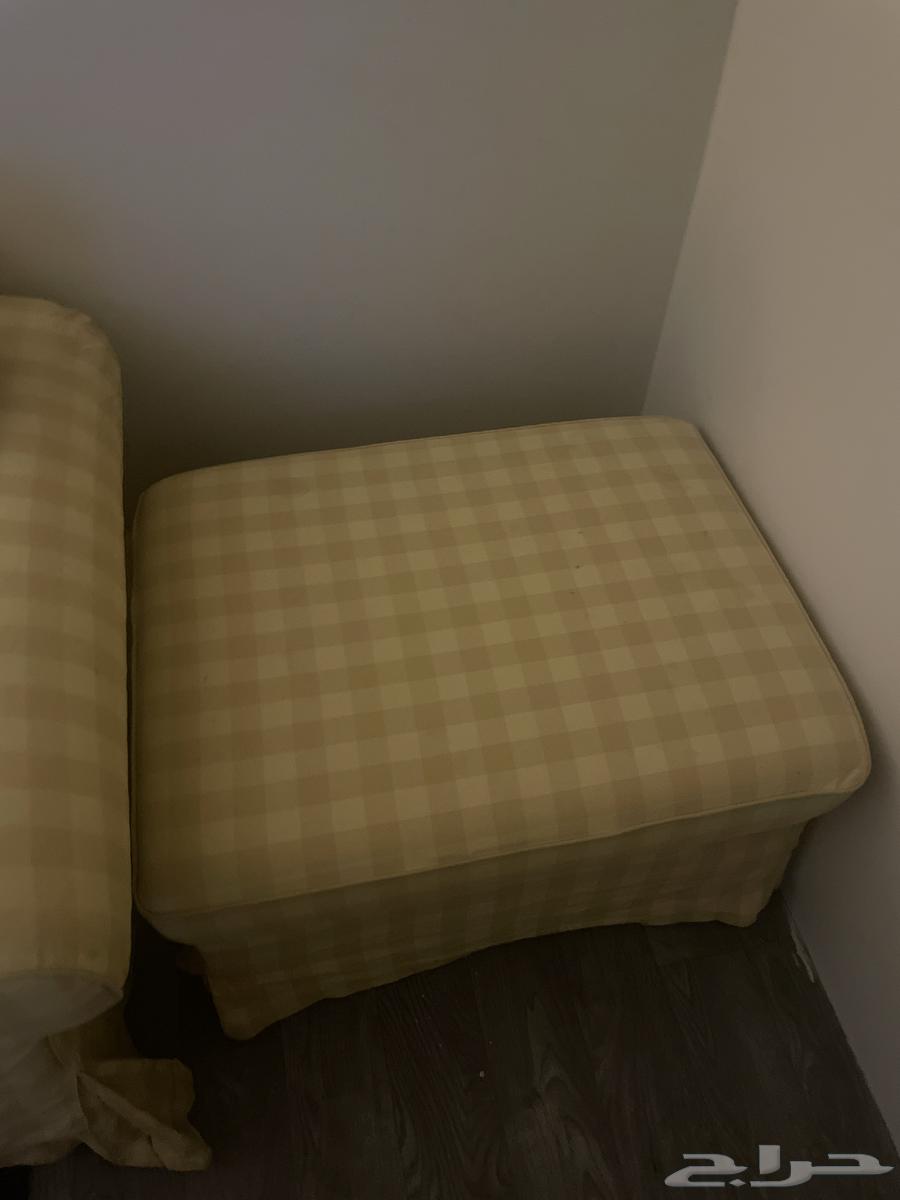 كنب ايكيا اصفر بنش ايكيا63788632706051111