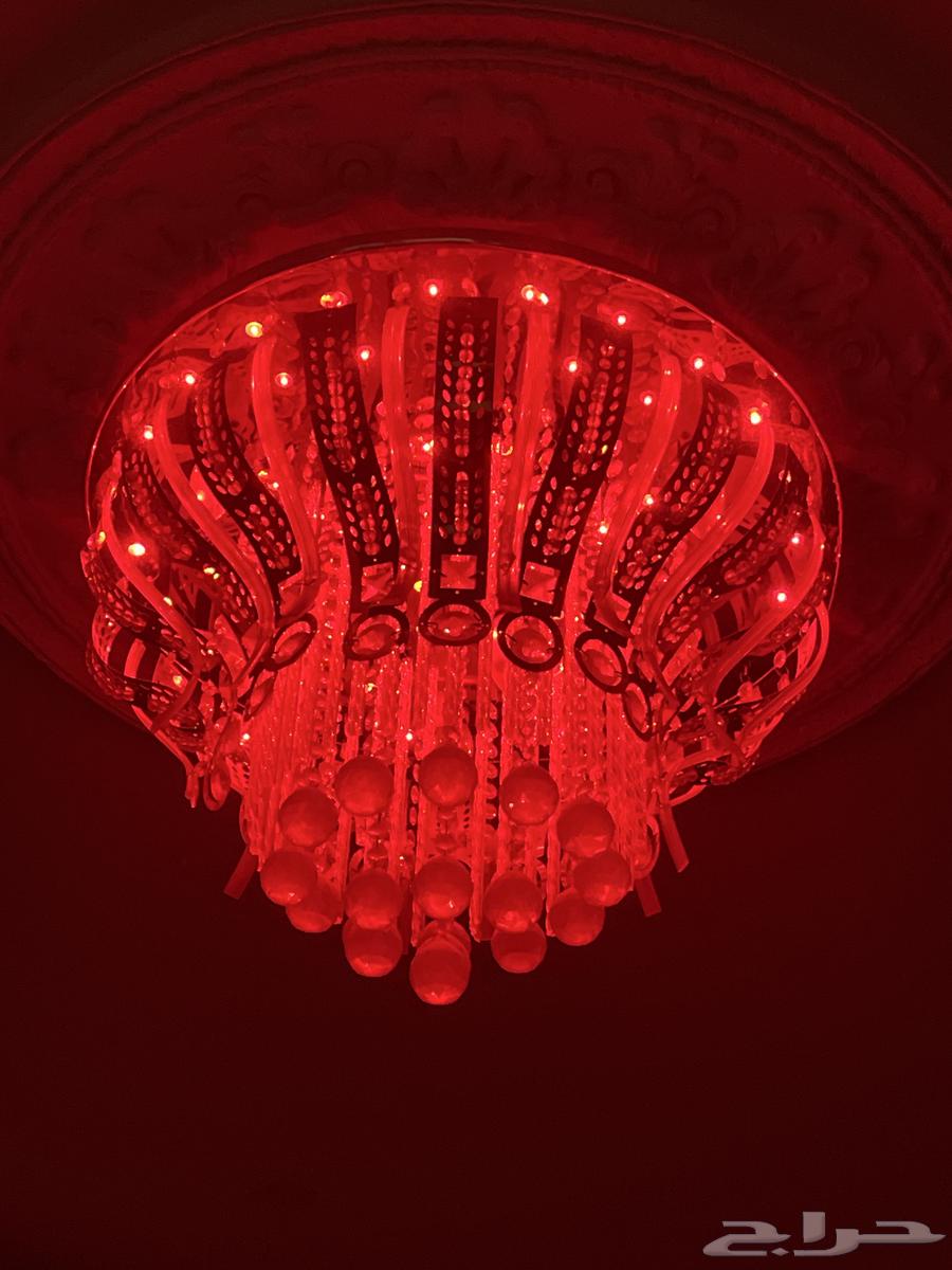 Modern round crystal chandelier with three colors together, dazzling63788843252738112
