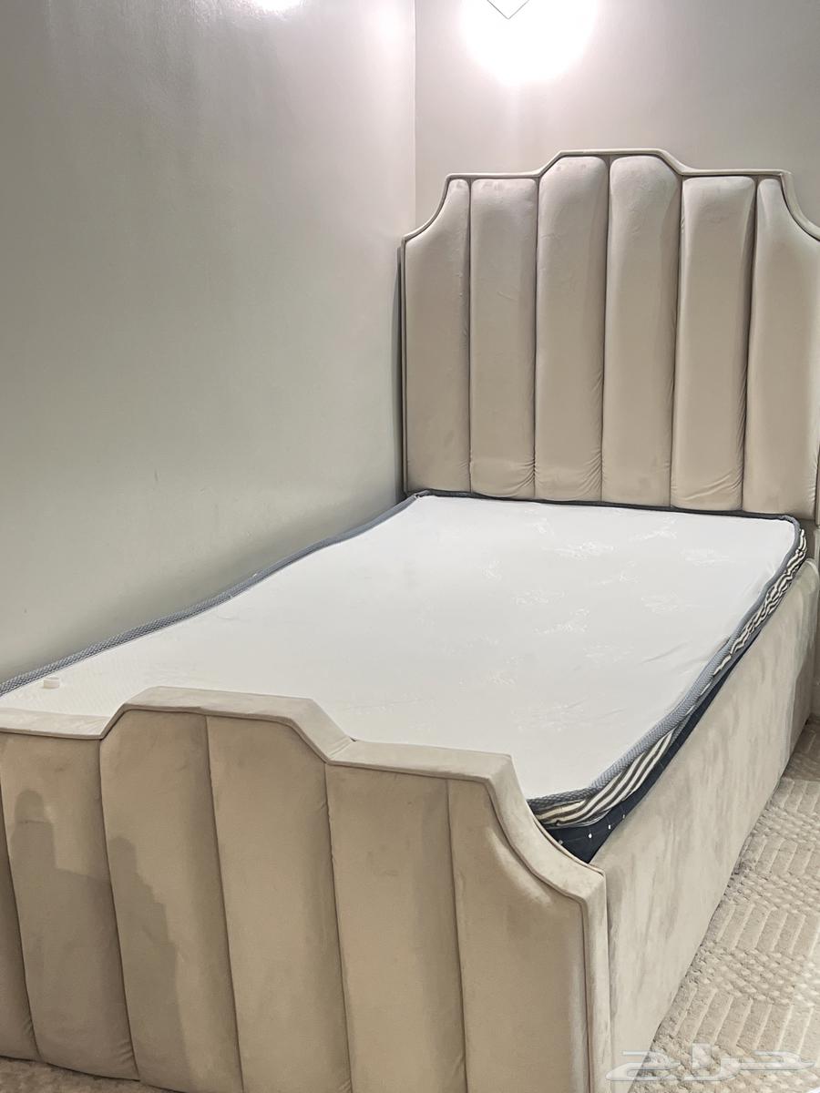 2 beds, light beige color, velvet, very clean condition63798393216643111